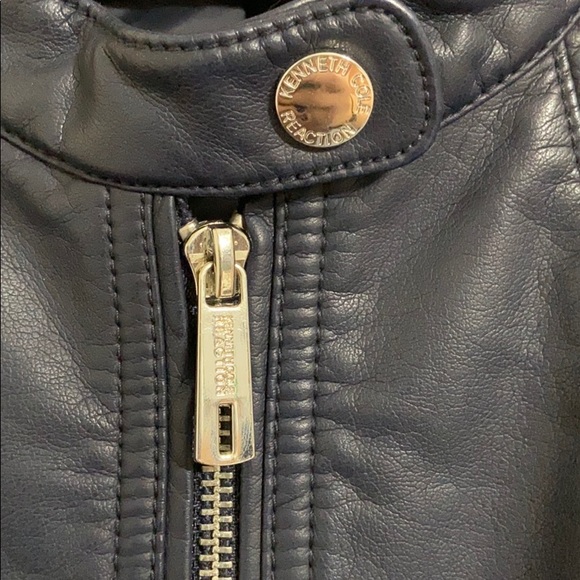 Kenneth Cole Faux-leather Motorcycle Jacket sz XXL - Picture 8 of 10